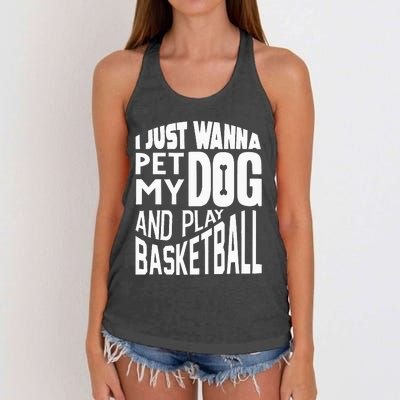 Basketball Player  Basketball Lover Women's Knotted Racerback Tank