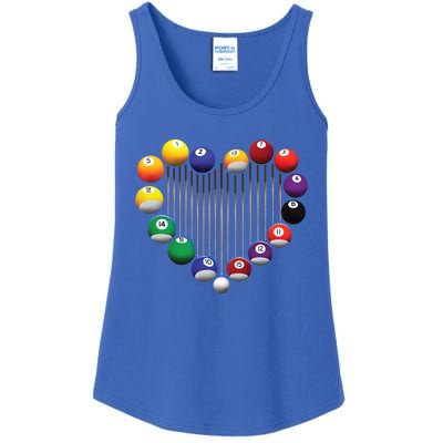 Billiard Pool Billiard Ball Billiard Player Lover Heart Men Gift Ladies Essential Tank