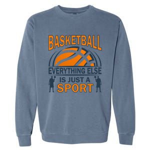 Basketball Players Basketball Team Graphic Sports Basketball Garment-Dyed Sweatshirt