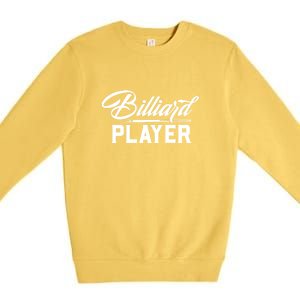 Billiards Player Billiards Dad Gift For Father’s Day Premium Crewneck Sweatshirt