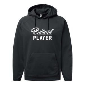 Billiards Player Billiards Dad Gift For Father’s Day Performance Fleece Hoodie