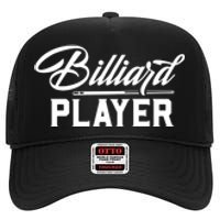 Billiards Player Billiards Dad Gift For Father’s Day High Crown Mesh Back Trucker Hat