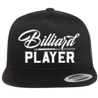 Billiards Player Billiards Dad Gift For Father’s Day Flat Bill Trucker Hat