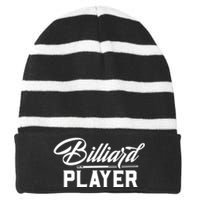 Billiards Player Billiards Dad Gift For Father’s Day Striped Beanie with Solid Band