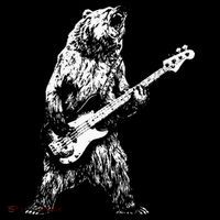 Bear Playing Bass Guitar Bear Retro Music Lovers Tall T-Shirt