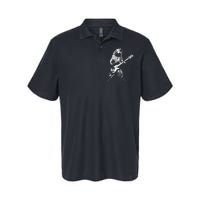 Bear Playing Bass Guitar Bear Retro Music Lovers Softstyle Adult Sport Polo