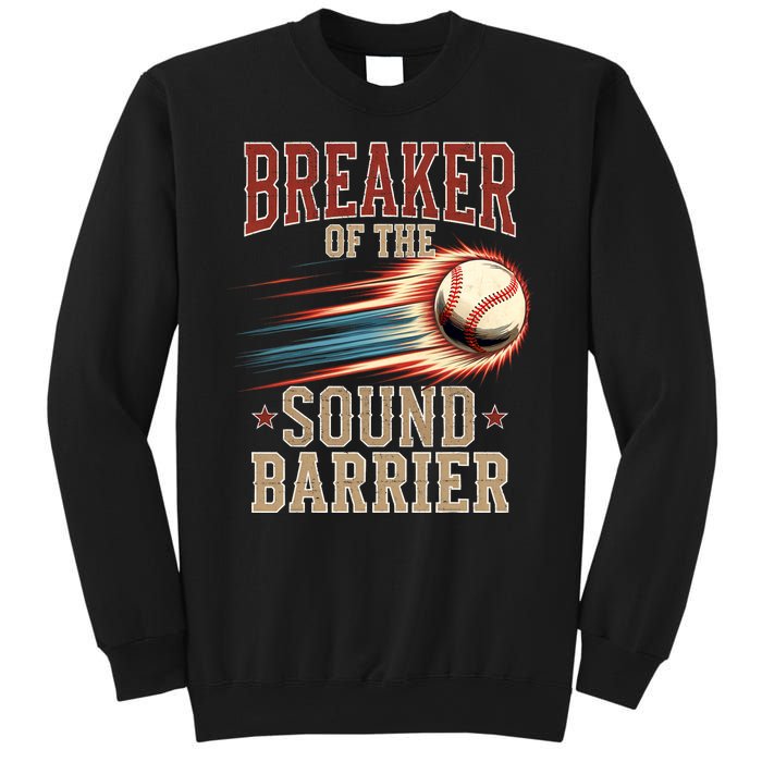 Baseball Pitcher Batter Funny Breaker Of The Sound Barrier Sweatshirt