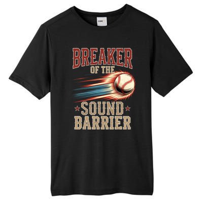 Baseball Pitcher Batter Funny Breaker Of The Sound Barrier Tall Fusion ChromaSoft Performance T-Shirt