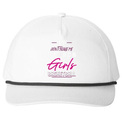 Basketball Player Coach Team Funny Baller Girl Trainor Snapback Five-Panel Rope Hat