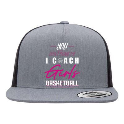 Basketball Player Coach Team Funny Baller Girl Trainor Flat Bill Trucker Hat