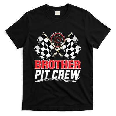 Brother Pit Crew Race Car Birthday Party Racing Family T-Shirt