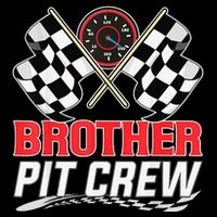 Brother Pit Crew Race Car Birthday Party Racing Family Drawstring Bag