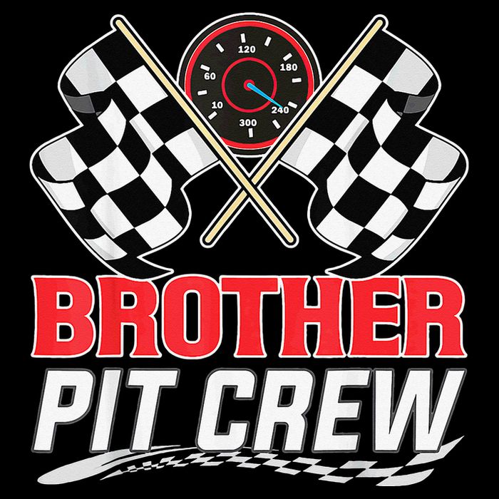 Brother Pit Crew Race Car Birthday Party Racing Family Drawstring Bag