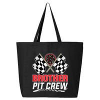 Brother Pit Crew Race Car Birthday Party Racing Family 25L Jumbo Tote