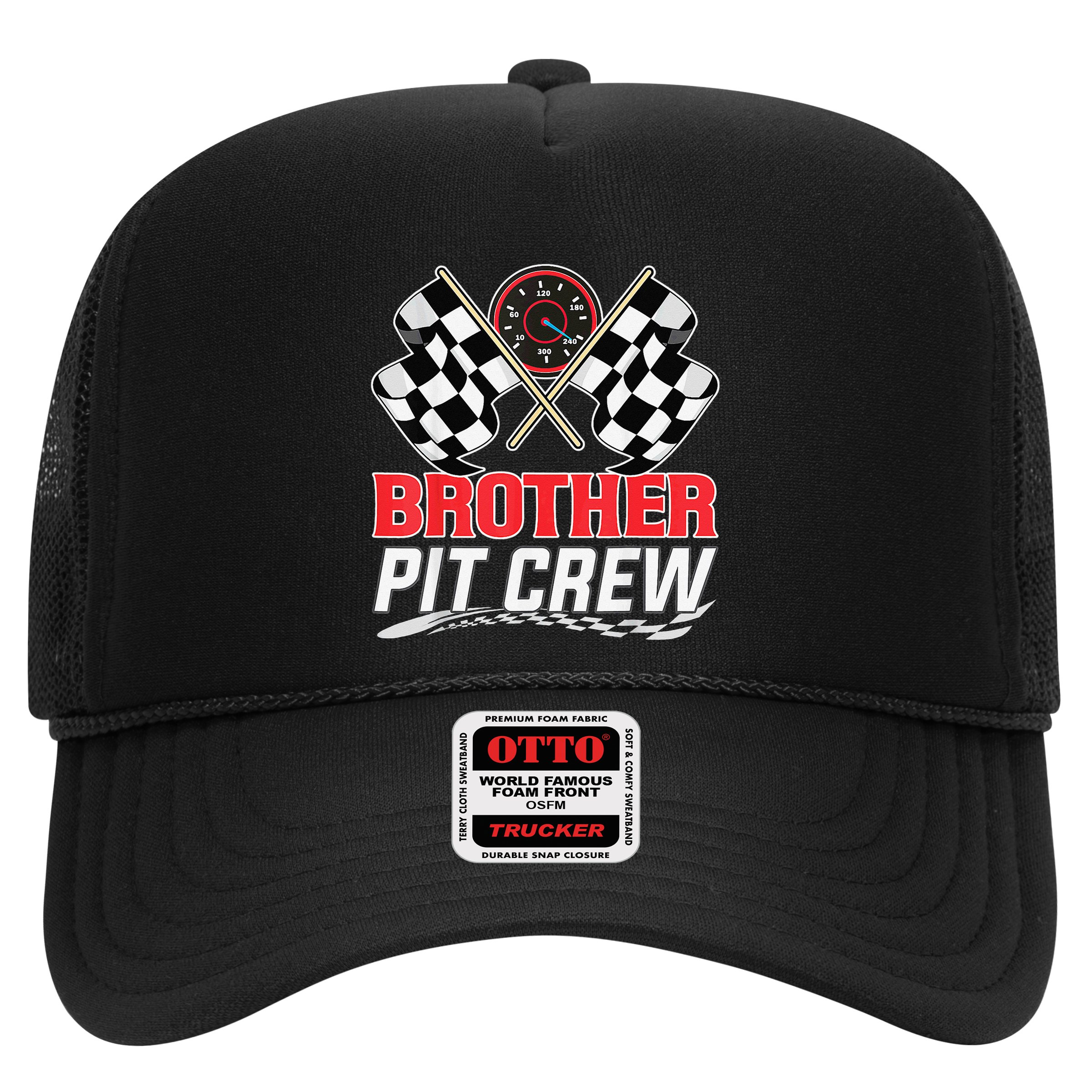 Brother Pit Crew Race Car Birthday Party Racing Family Hat