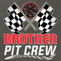 Brother Pit Crew Race Car Birthday Party Racing Family Cotton Canvas Backpack