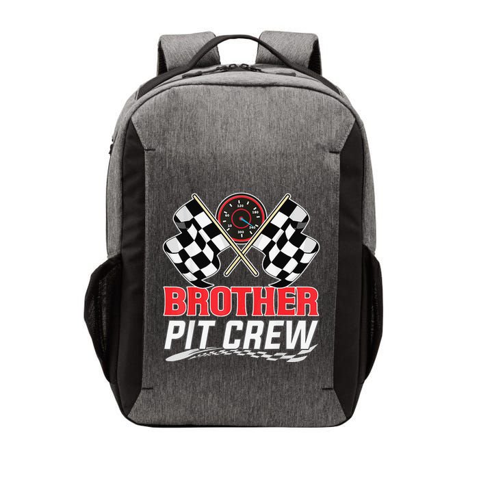 Brother Pit Crew Race Car Birthday Party Racing Family Vector Backpack
