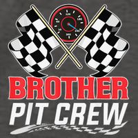 Brother Pit Crew Race Car Birthday Party Racing Family Vector Backpack