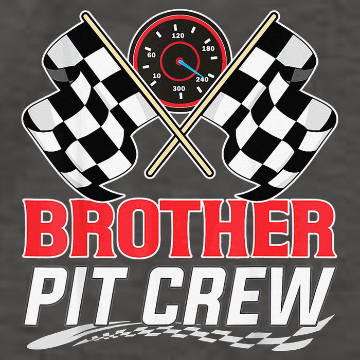 Brother Pit Crew Race Car Birthday Party Racing Family Vector Backpack