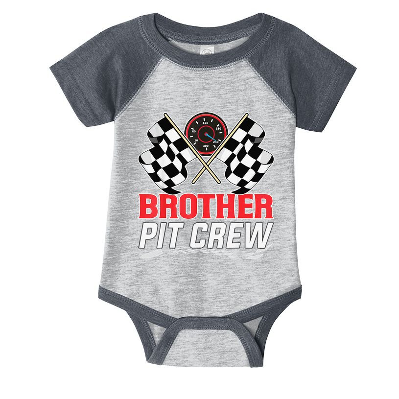 Brother Pit Crew Race Car Birthday Party Racing Family Infant Baby Jersey Bodysuit