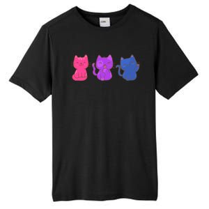 Bisexual Pride Cats Lgbtq Gift Tall Fusion ChromaSoft Performance T-Shirt