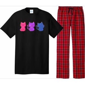 Bisexual Pride Cats Lgbtq Gift Pajama Set