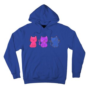 Bisexual Pride Cats Lgbtq Gift Hoodie