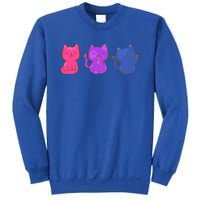 Bisexual Pride Cats Lgbtq Gift Sweatshirt