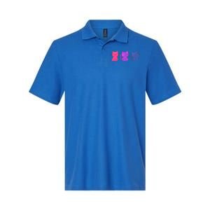 Bisexual Pride Cats Lgbtq Gift Softstyle Adult Sport Polo