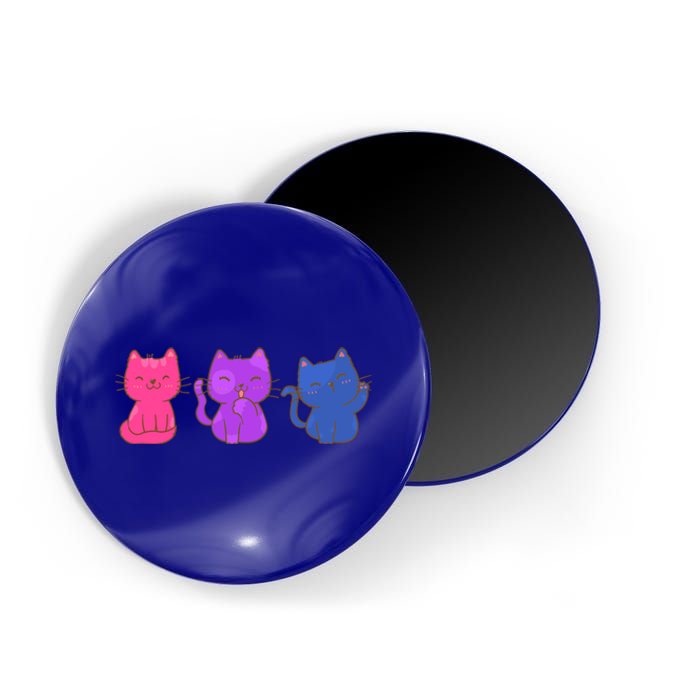 Bisexual Pride Cats Lgbtq Gift Magnet