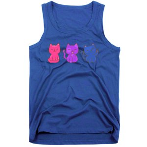 Bisexual Pride Cats Lgbtq Gift Tank Top