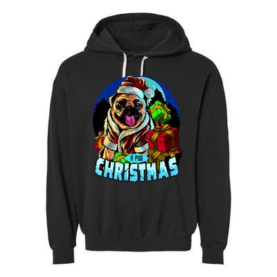 Best Pug Christmas Garment-Dyed Fleece Hoodie
