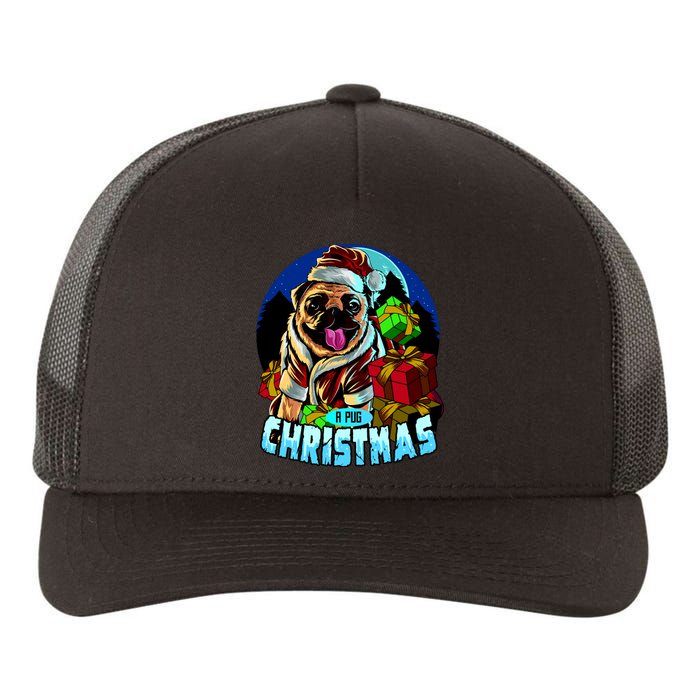 Best Pug Christmas Yupoong Adult 5-Panel Trucker Hat