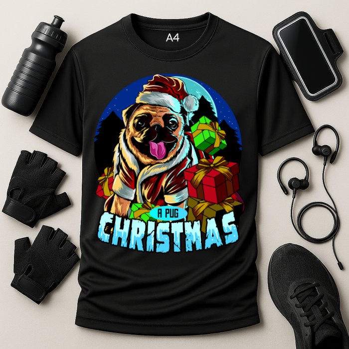 Best Pug Christmas Cooling Performance Crew T-Shirt