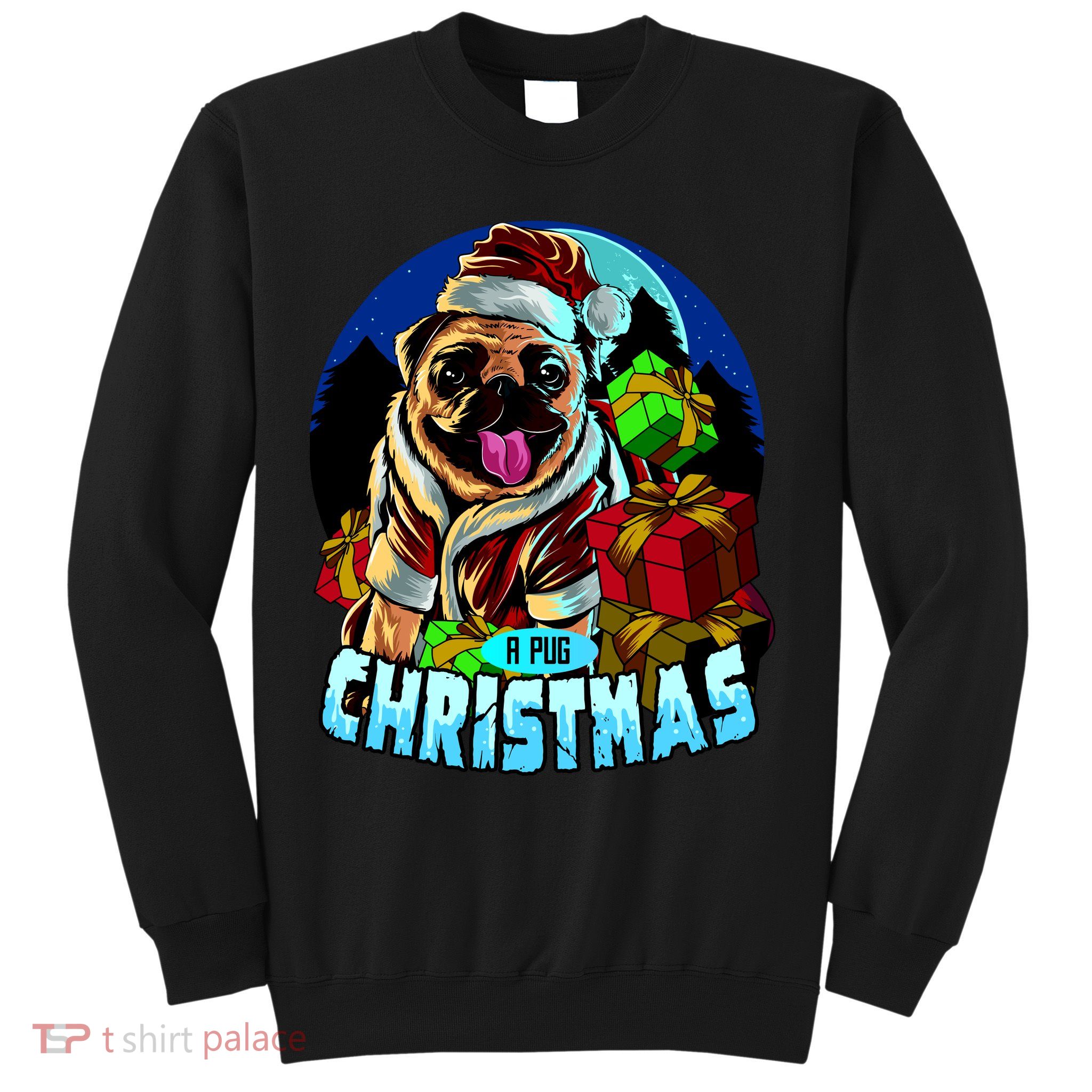 Best Pug Christmas Sweatshirt