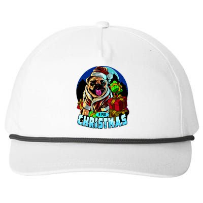 Best Pug Christmas Snapback Five-Panel Rope Hat