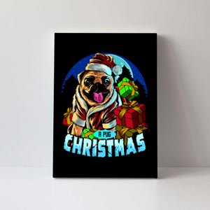 Best Pug Christmas Canvas