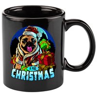 Best Pug Christmas 11oz C Handle Ceramic Mug