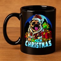 Best Pug Christmas 11oz C Handle Ceramic Mug