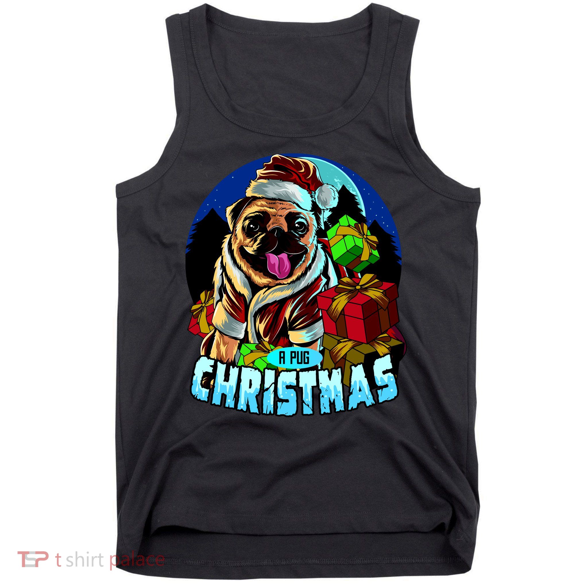 Best Pug Christmas Tank Top
