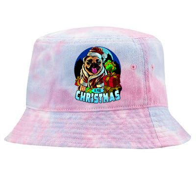 Best Pug Christmas Tie-Dyed Bucket Hat