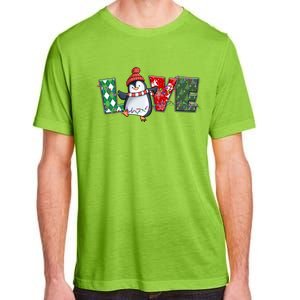 Baby Penguin Christmas Tree Light Tangled Pajama Xmas Gift Adult ChromaSoft Performance T-Shirt