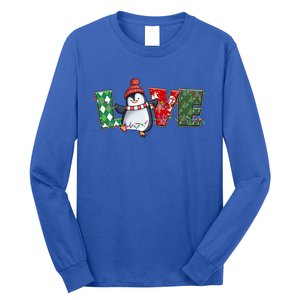 Baby Penguin Christmas Tree Light Tangled Pajama Xmas Gift Long Sleeve Shirt