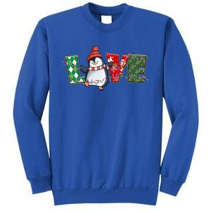 Baby Penguin Christmas Tree Light Tangled Pajama Xmas Gift Sweatshirt