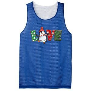 Baby Penguin Christmas Tree Light Tangled Pajama Xmas Gift Mesh Reversible Basketball Jersey Tank