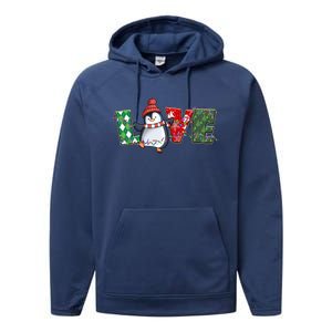 Baby Penguin Christmas Tree Light Tangled Pajama Xmas Gift Performance Fleece Hoodie