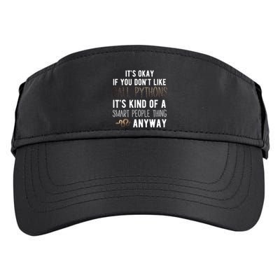 Ball Python Cute Gift Snake Reptile Herpetology Ball Python Funny Gift Adult Drive Performance Visor