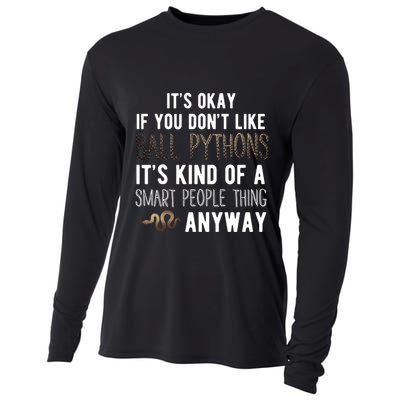 Ball Python Cute Gift Snake Reptile Herpetology Ball Python Funny Gift Cooling Performance Long Sleeve Crew