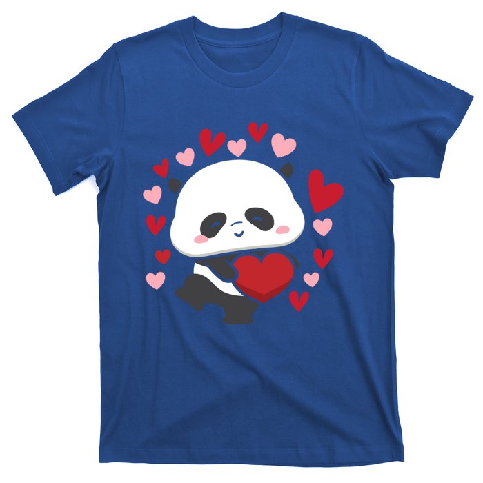 Bear Panda Cute Heart Love Rotic Valentine's Couple Cute Gift T-Shirt