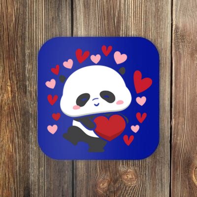 Bear Panda Cute Heart Love Rotic Valentine's Couple Cute Gift Coaster